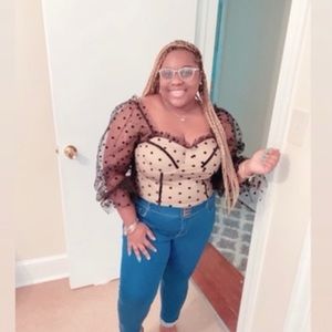 Polka Dot Corset top